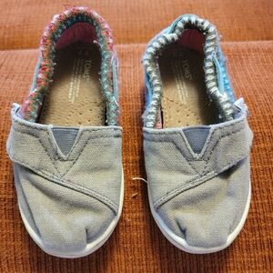 TOMS Kids Gray Slip-On Shoes